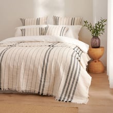 Zabrie Yarn-Dyed Cotton Jacquard European Pillowcases (Set of 2)